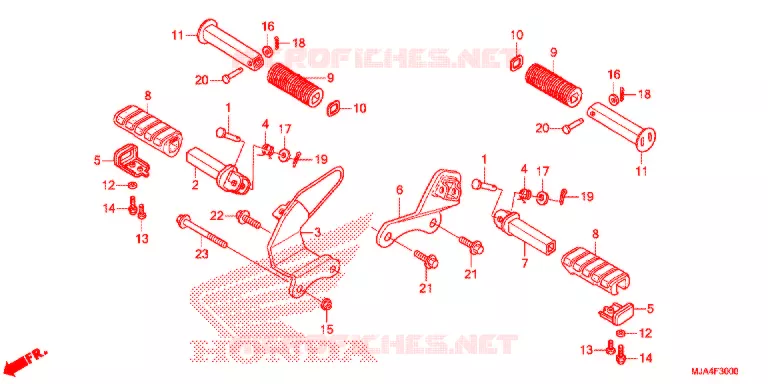 OPSTAP  (VT750C/CA/CS/C2/C2F/C2B) Honda MOTO 750 SHADOW 2012  VT750C2FC