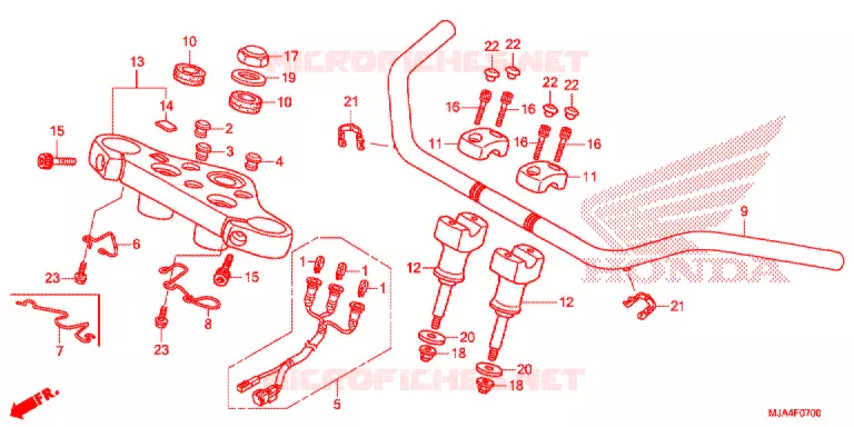 HENDEL PIJP (VT750C/CA/CS) Honda MOTO 750 SHADOW 2012  VT750CAC