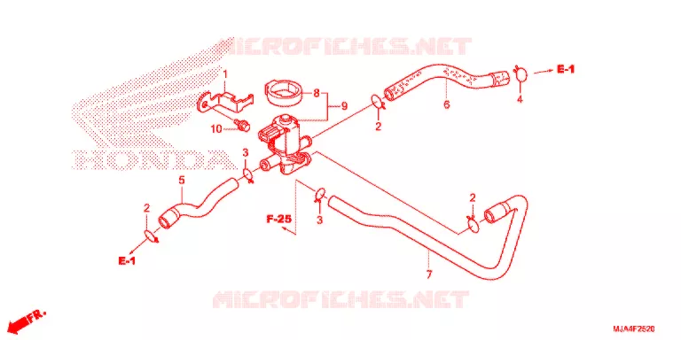 LUCHT INJECTIE KLEP (VT750C/CA/CS/C2/C2F/C2B) Honda MOTO 750 SHADOW 2012  VT750CAC