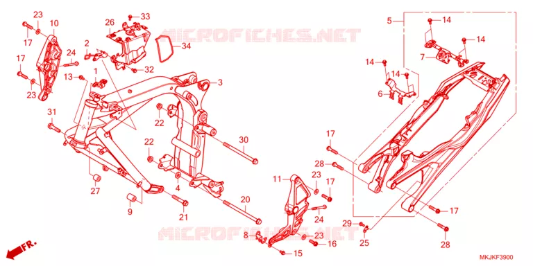 FRAME CHASSIS Honda MOTO 1000 CB 2021  CB1000RAM_BE