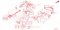 ACHTERSPATBORD / KENTEKEN VERLICHTING voor Honda CBR 600 RR 2021