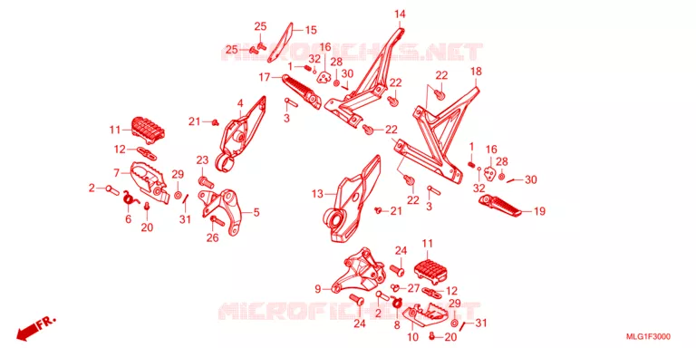OPSTAP Honda MOTO 1100 AFRICA-TWIN 2023  CRF1100ALN