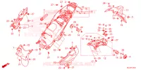 ACHTER STROOMLIJNKAP (CRF1100A/D) voor Honda AFRICA TWIN 1100 2023