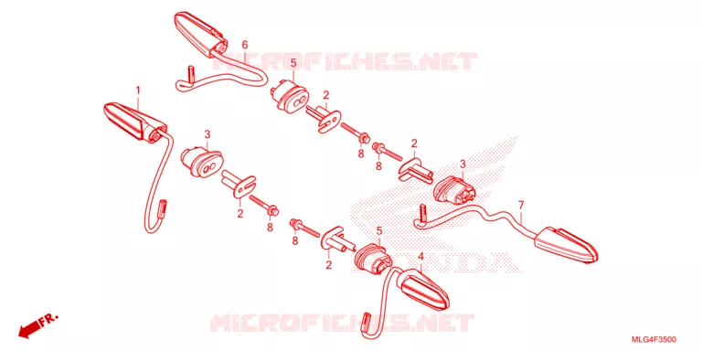 KNIPPERLICHT Honda MOTO 1100 AFRICA-TWIN 2023  CRF1100D4N