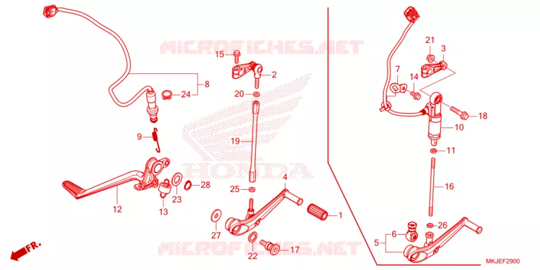 PEDAAL Honda MOTO 1000 CB 2024  CB1000RAP