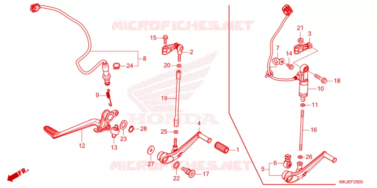 PEDAAL Honda MOTO 1000 CB 2023  CB1000RAP