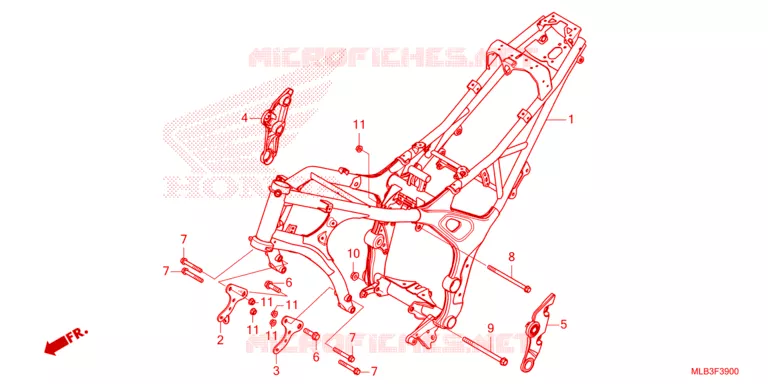FRAME CHASSIS Honda MOTO 750 HORNET 2023  CB750AP