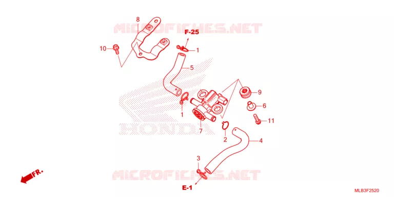 LUCHTINJECTIE SOLENOIDEKLEP Honda MOTO 750 HORNET 2024  CB750AP