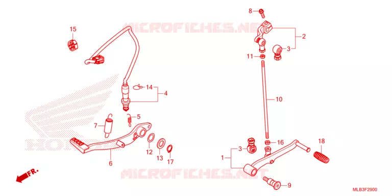 PEDAAL Honda MOTO 750 HORNET 2024  CB750AP
