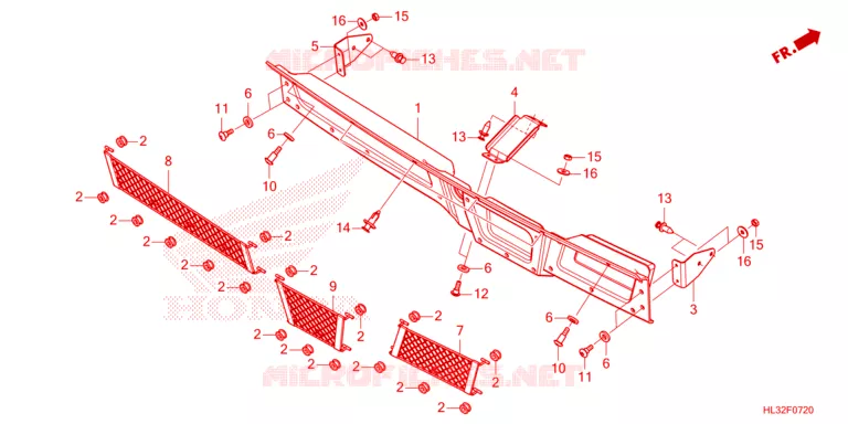 KOFFER Honda ATV 700 PIONEER 2023  SXS700M2DP