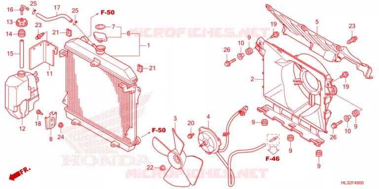 RADIATOR Honda ATV 700 PIONEER 2023  SXS700M2DP