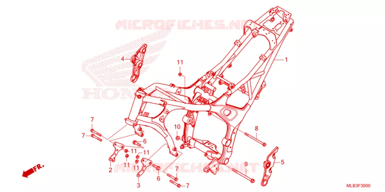 FRAME CHASSIS Honda MOTO 750 HORNET 2023  CB750AP