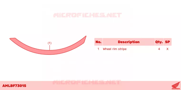 --- WHEEL STRIPE *YELLOW 1* Honda MOTO 750 HORNET 2023  CB750AP