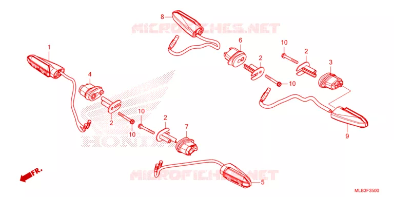 KNIPPERLICHT Honda MOTO 750 HORNET 2024  CB750AP