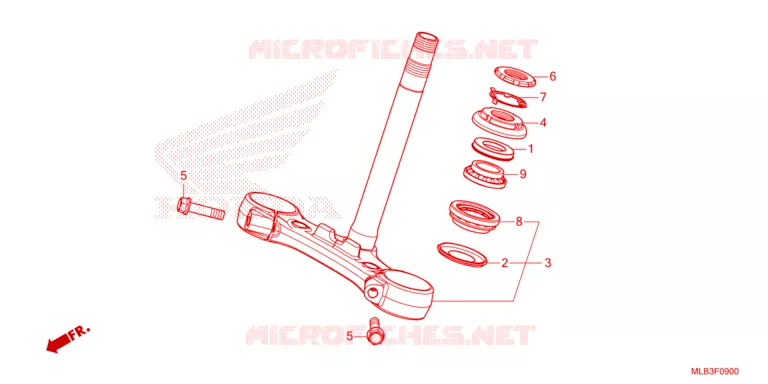 VOOR VORK/STURING STANG Honda MOTO 750 HORNET 2023  CB750AP