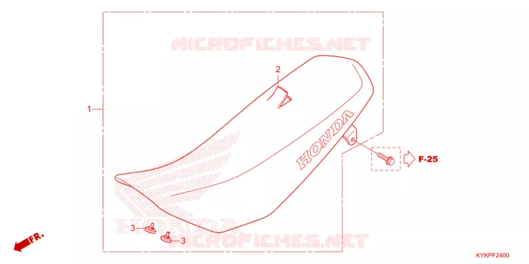 ZITTING/ZITTING KAP Honda MOTO 110 CRF 2023  CRF110FP