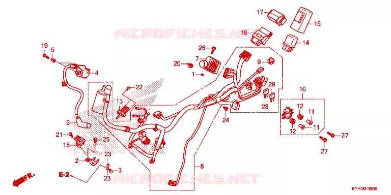 BEDRADINGSBUNDEL/ ONTSTEKINGSSPOEL Honda MOTO 110 CRF 2023  CRF110FP