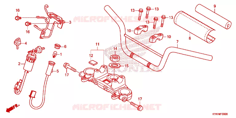 HENDEL PIJP/BOVENSTE BRUG Honda MOTO 110 CRF 2023  CRF110FP