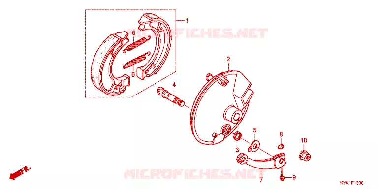 VOOR REM PANEEL Honda MOTO 110 CRF 2023  CRF110FP