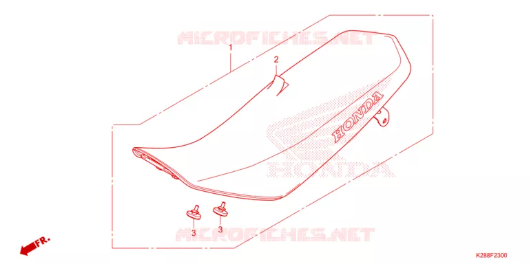 ZITTING/ZITTING KAP Honda MOTO 125 CRF 2023  CRF125FBP