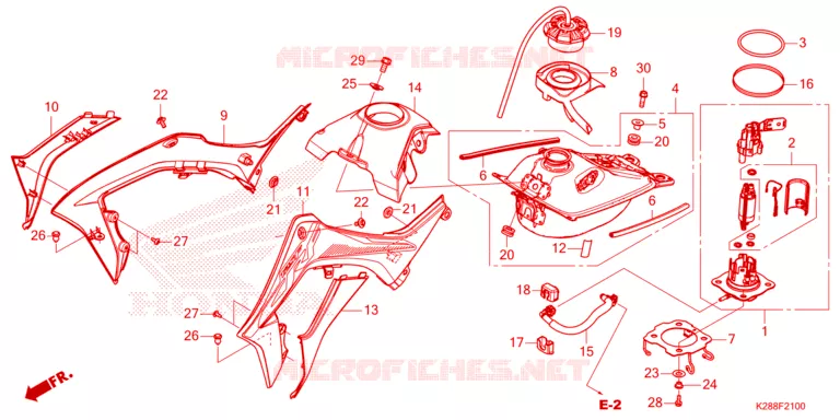 BRANDSTOF TANK  Honda MOTO 125 CRF 2023  CRF125FP