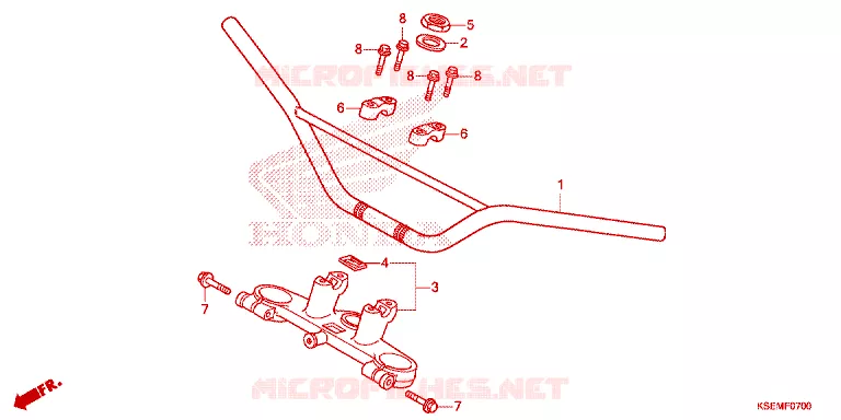 HENDEL PIJP/BOVENSTE BRUG Honda MOTO 150 CRF 2022  CRF150RBN