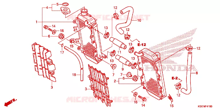 RADIATOR Honda MOTO 150 CRF 2022  CRF150RBN