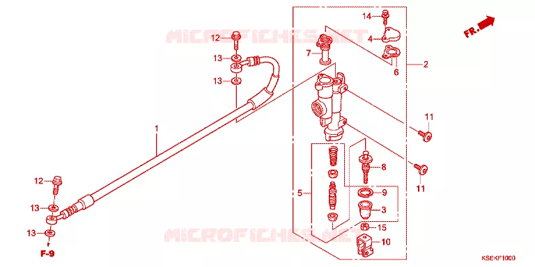 ACHTER REM HOOFD  Honda MOTO 150 CRF 2022  CRF150RBN