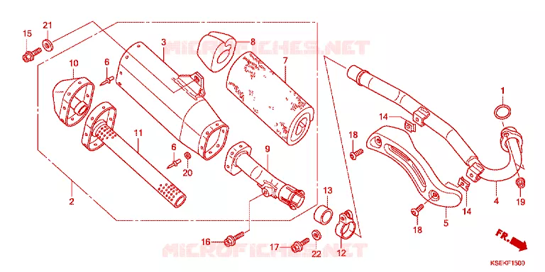 UITLAATDEMPER  Honda MOTO 150 CRF 2022  CRF150RBN