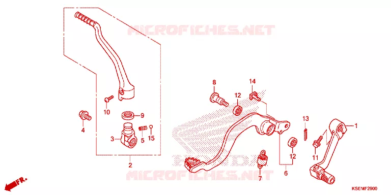 PEDAAL/KICKSTARTER ARM Honda MOTO 150 CRF 2021  CRF150RM