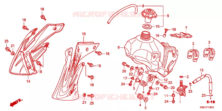 BRANDSTOF TANK  Honda MOTO 150 CRF 2022  CRF150RN