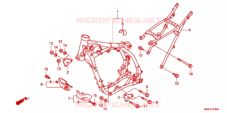 FRAME CHASSIS Honda MOTO 150 CRF 2024  CRF150RN