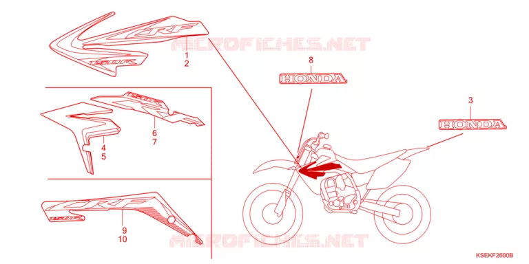 MERK(1) Honda MOTO 150 CRF 2024  CRF150RN