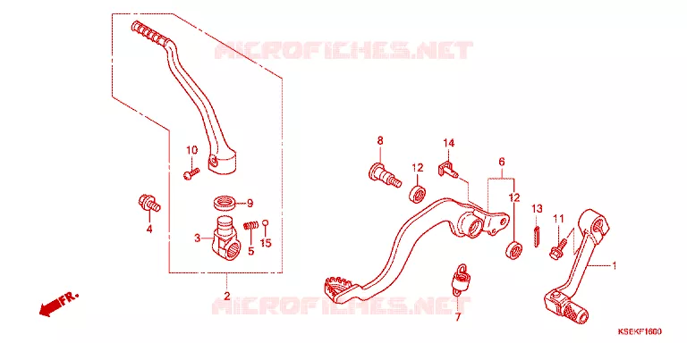 PEDAAL/KICKSTARTER ARM Honda MOTO 150 CRF 2023  CRF150RN