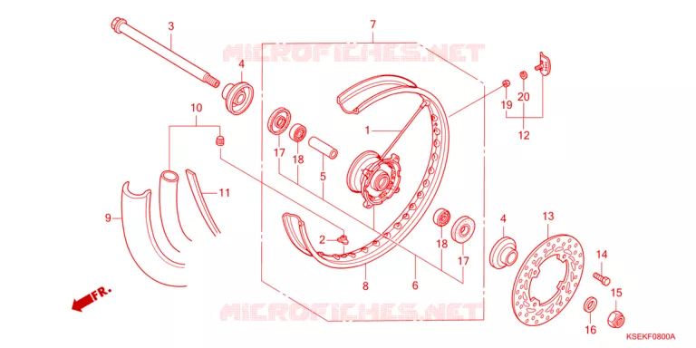 VOOR WIEL Honda MOTO 150 CRF 2023  CRF150RN