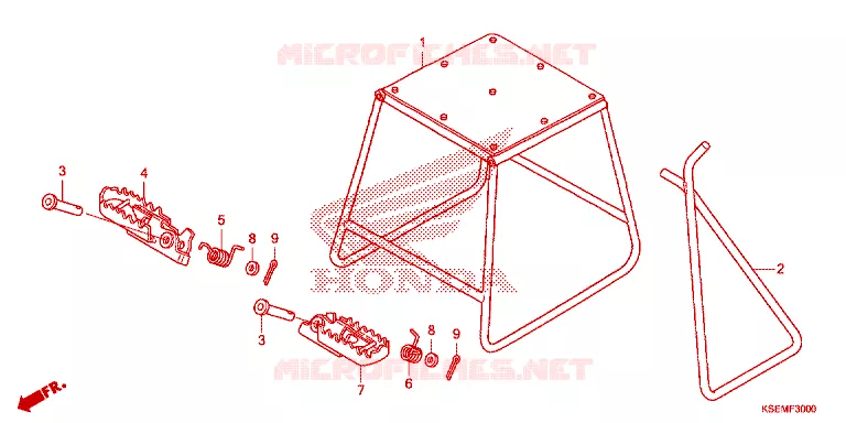 STANDAARD/OPSTAP Honda MOTO 150 CRF 2023  CRF150RP