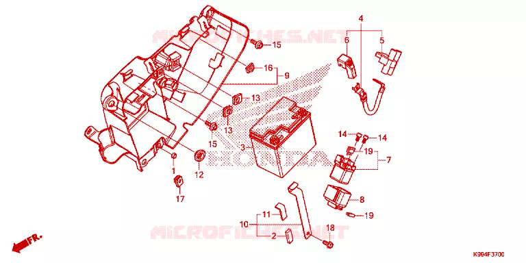 ACCU  Honda MOTO 250 CRF 2023  CRF250FP