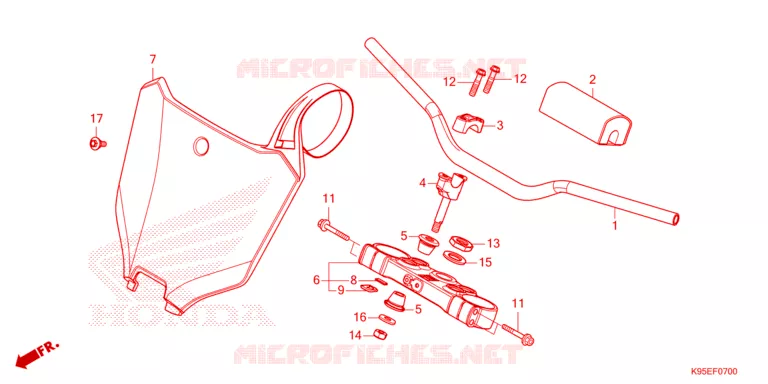 HENDEL PIJP/BOVENSTE BRUG Honda MOTO 250 CRF 2023  CRF250RP