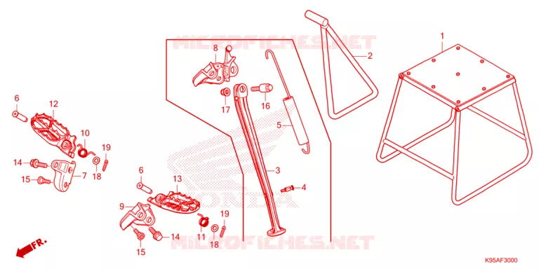 OPSTAP/STANDAARD Honda MOTO 250 CRF 2023  CRF250RP