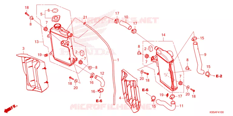 RADIATOR Honda MOTO 250 CRF 2023  CRF250RP