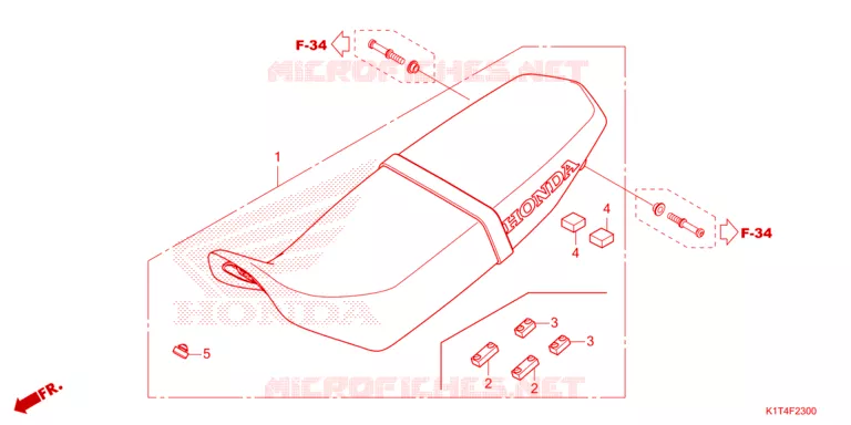 ZITTING/ZITTING KAP Honda MOTO 300 CRF 2024  CRF300LN