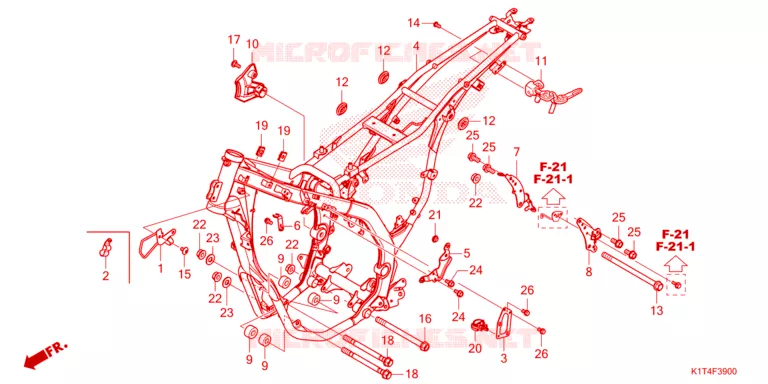 FRAME CHASSIS Honda MOTO 300 CRF 2022  CRF300LRAN