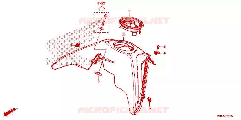 BOVENSTE BESCHUTTING Honda MOTO 450 CRF 2023  CRF450RLN