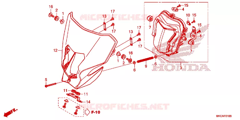KOPLAMP Honda MOTO 450 CRF 2024  CRF450RLP