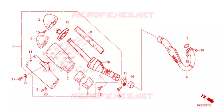 UITLAATDEMPER  Honda MOTO 450 CRF 2023  CRF450RP