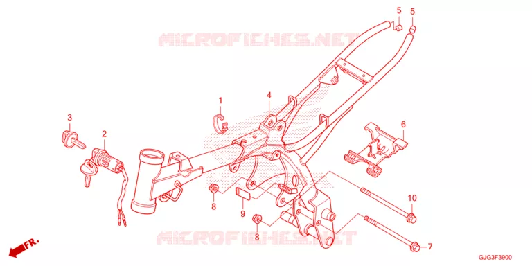 FRAME CHASSIS Honda MOTO 50 CRF 2023  CRF50FP