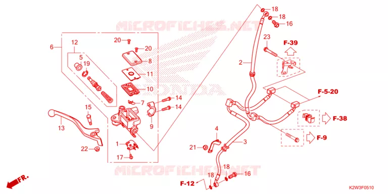 VOOR REM HOOFD CILINDER Honda MOTO 125 DAX 2022  ST125AP