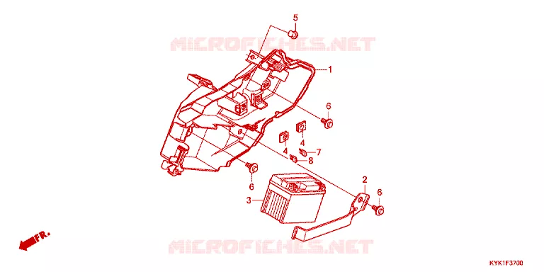 ACCU  Honda MOTO 110 CRF 2022  CRF110FN