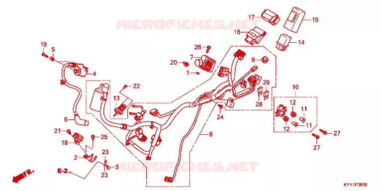 BEDRADINGSBUNDEL/ ONTSTEKINGSSPOEL Honda MOTO 110 CRF 2022  CRF110FN