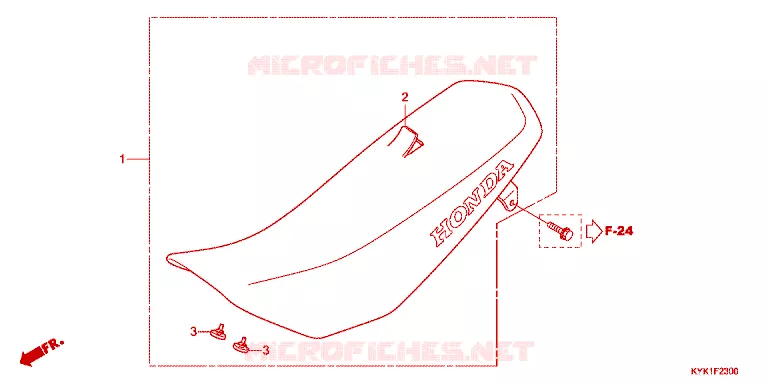 ZITTING/ZITTING KAP Honda MOTO 110 CRF 2022  CRF110FN